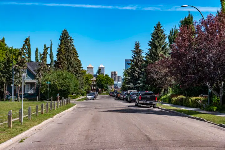 Parkhill community in Calgary